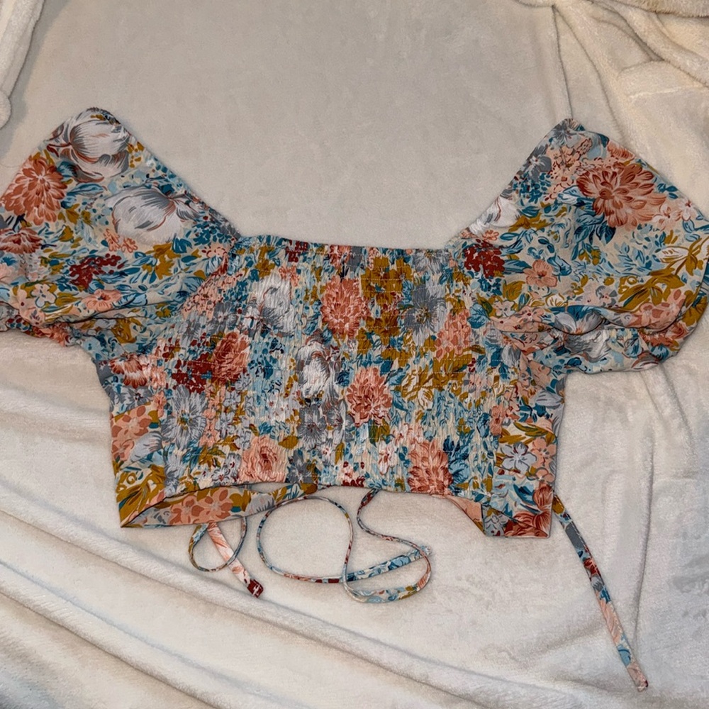 Floral crop top